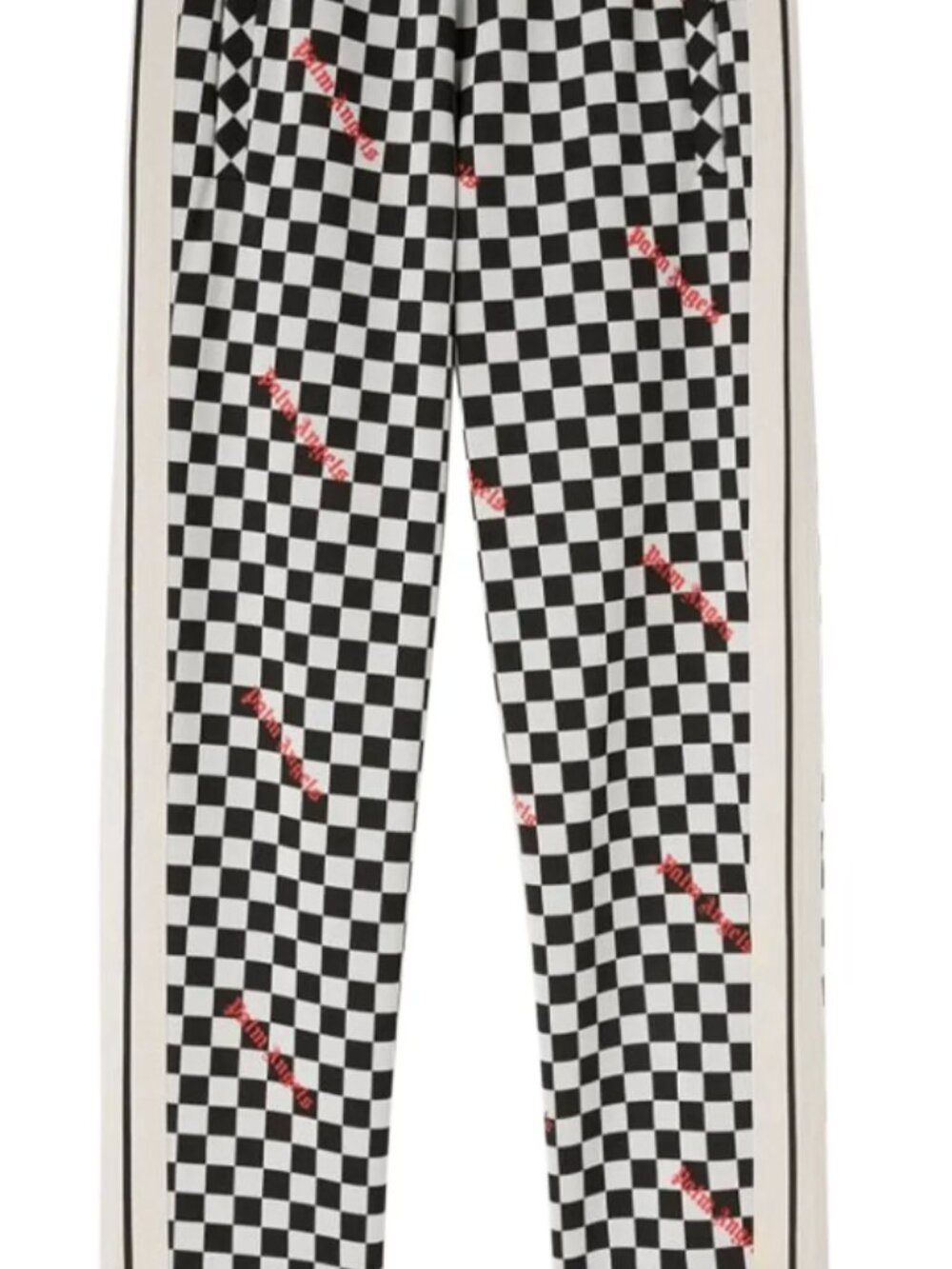 Palm Angels Checkered Logo Track Pants